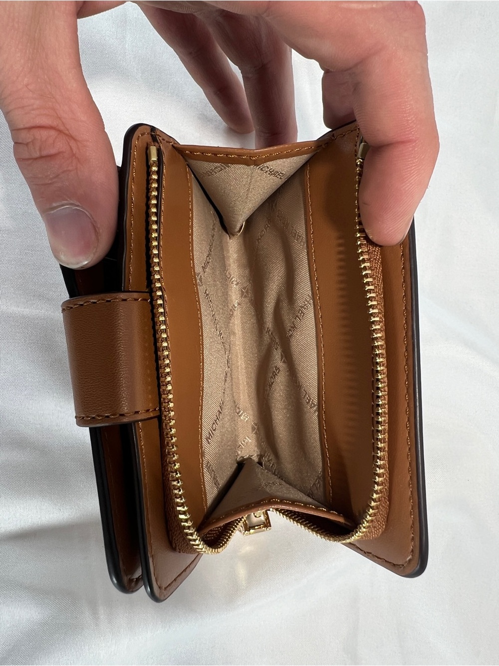 Michael Kors Rosemary Large Logo Shoulder Bag Vanilla Acorn Matching Wallet - Picture 16 of 16